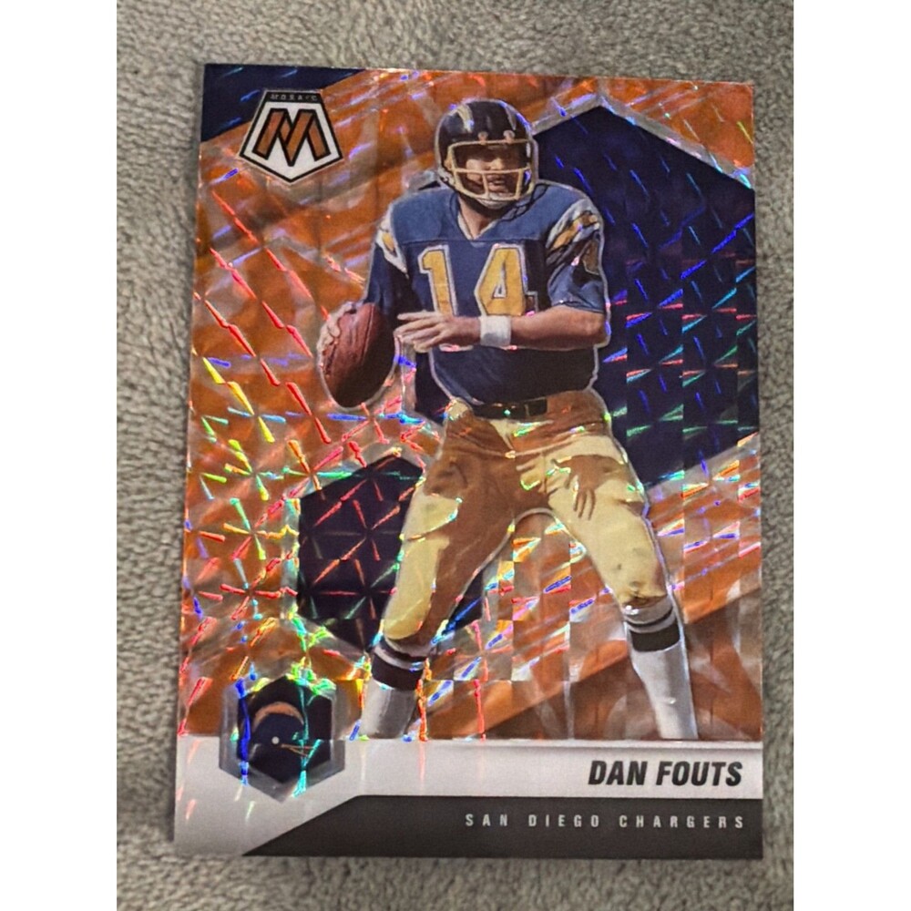 2021 Panini Mosaic - Dan Fouts #112 Mosaic Reactive Orange Prizm